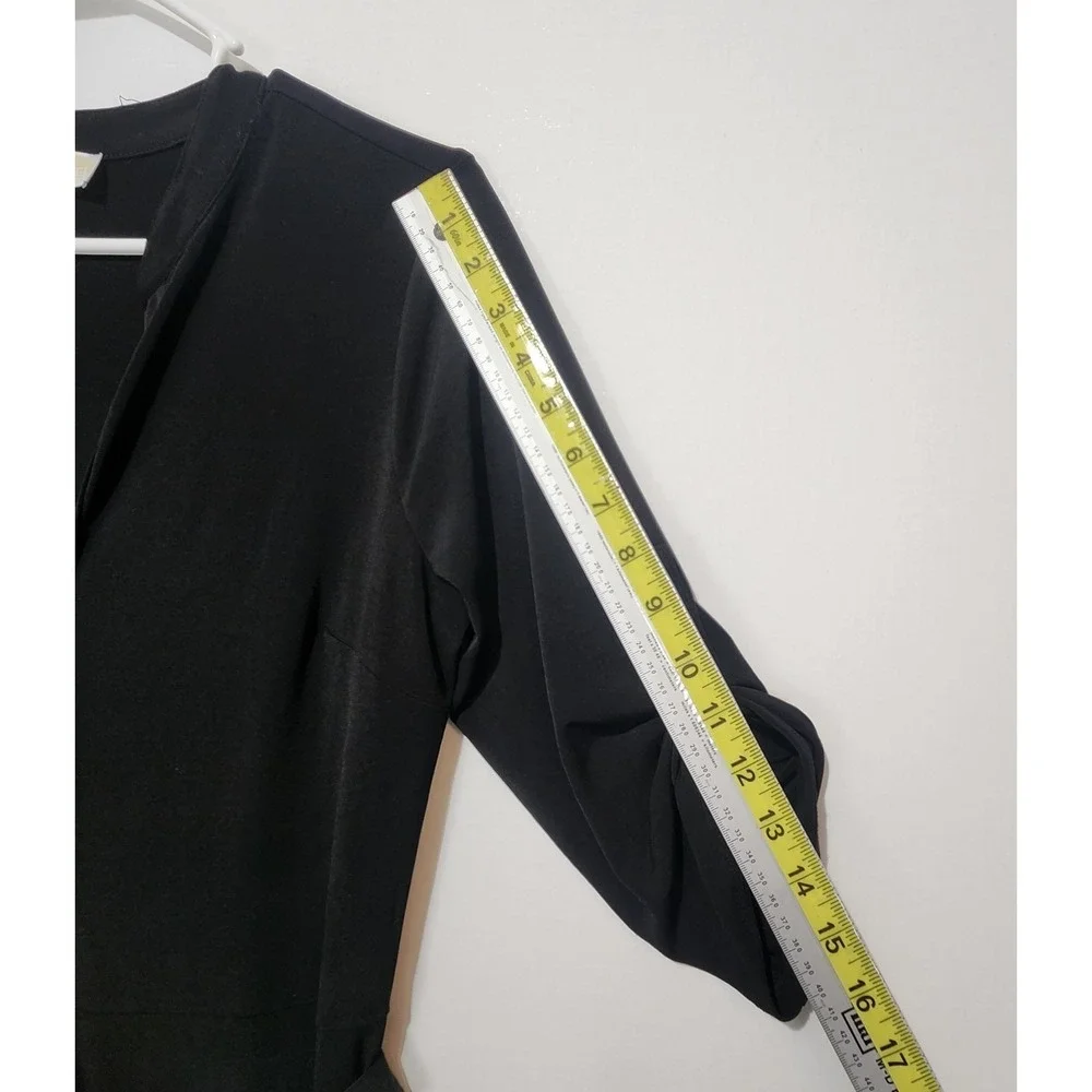 Michael Kors Women's Elegant Classy Minimalist Jumpsuit Belted Black‎ Size M